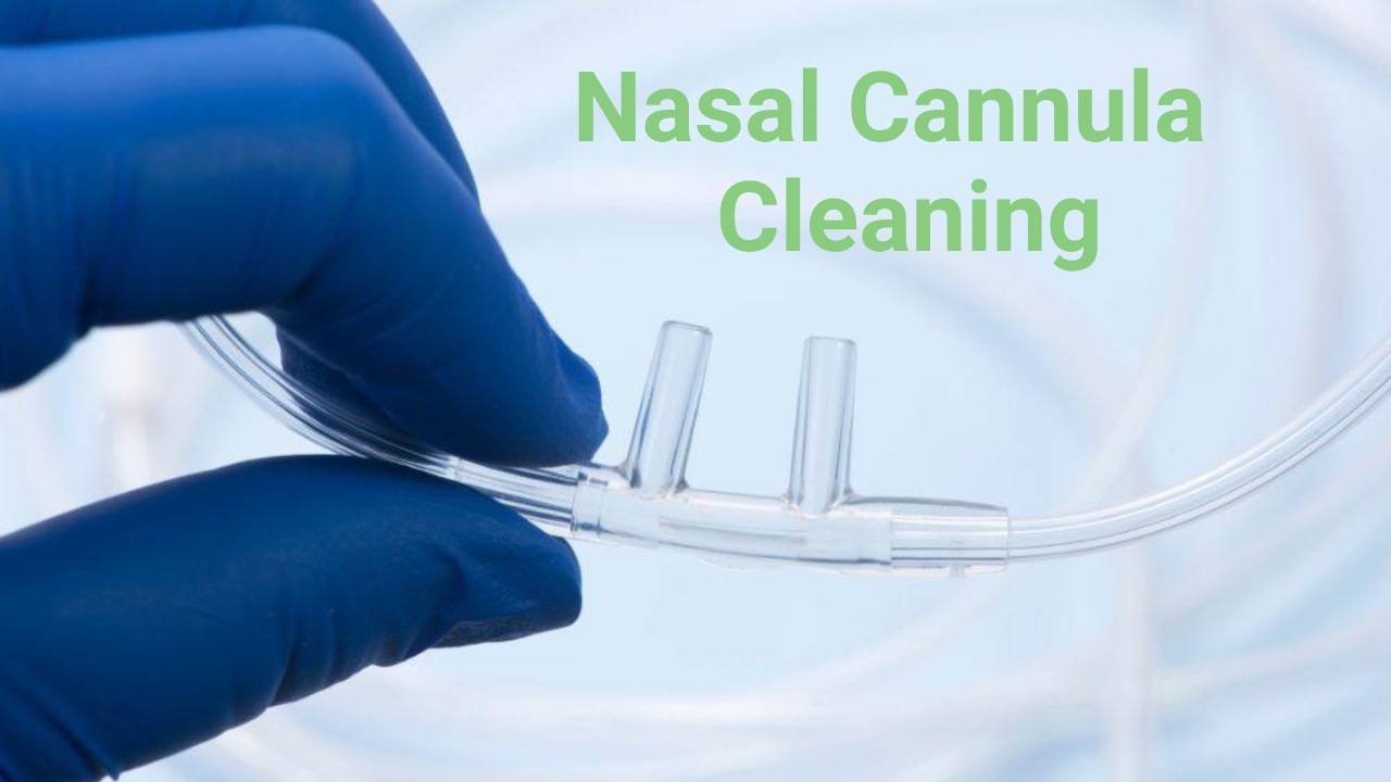 how to clean the nasal cannnula