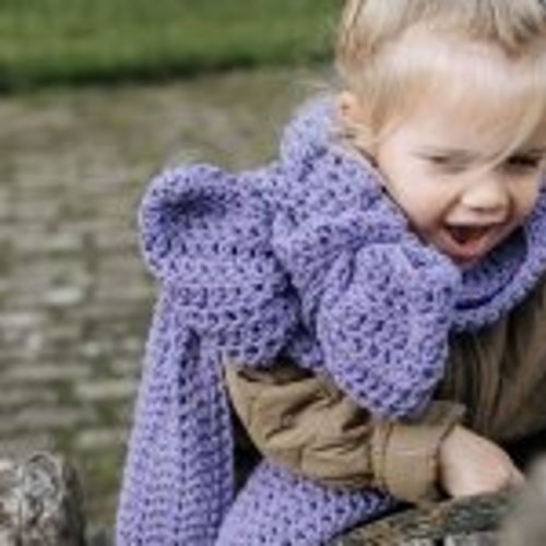Gratis Haakpatroon Kindersjaal - Striksjaal