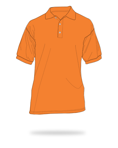 Neon orange adult fit drifit polo shirts sj clothing manila philippines