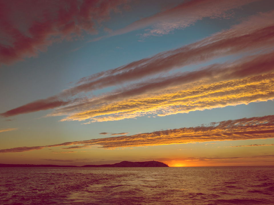 ibiza boat party sunset