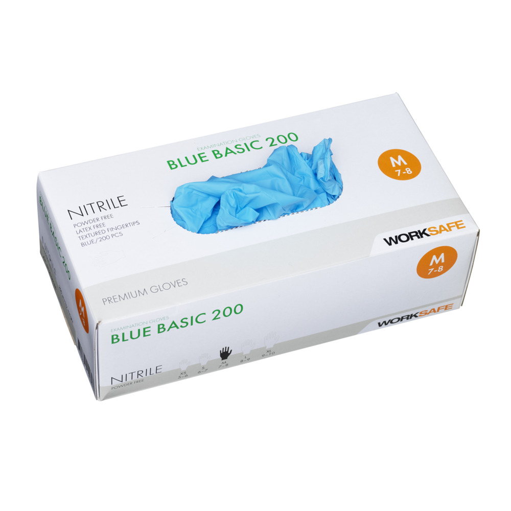 Blue Basic Engångshandske Nitril