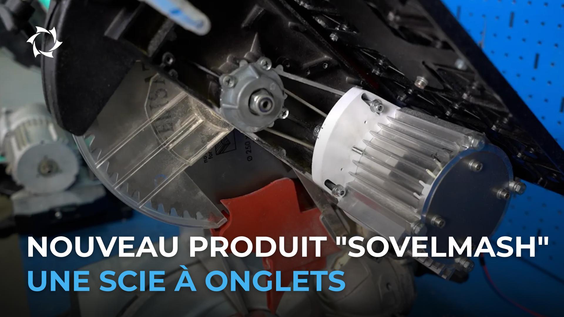Présentation de la scie à onglets à moteur asynchrone "Sovelmash"