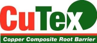 cutex product logo root barrier systems red and green japanese knotweed root barrier