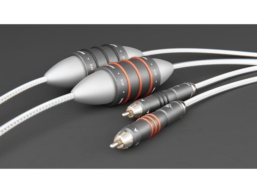 High Fidelity Cables CT-2 RCA Interconnects 1m - NEW Save 15% Trade in your old cables.