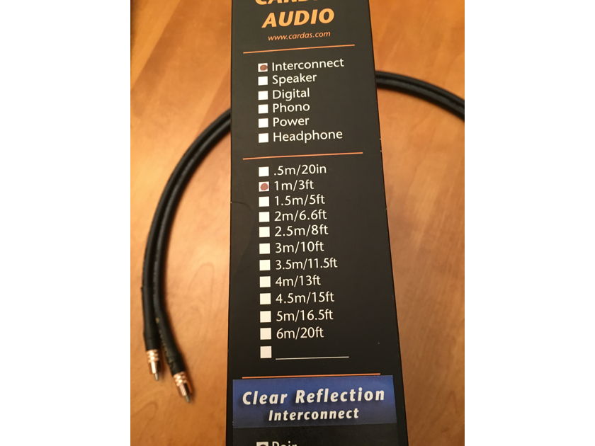 Cardas Audio Clear Reflection 1M RCA Interconnects