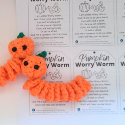 Pompoen Zorgen Worm Haakpatroon