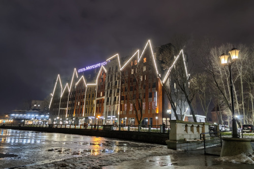 Огни вечернего Калининграда