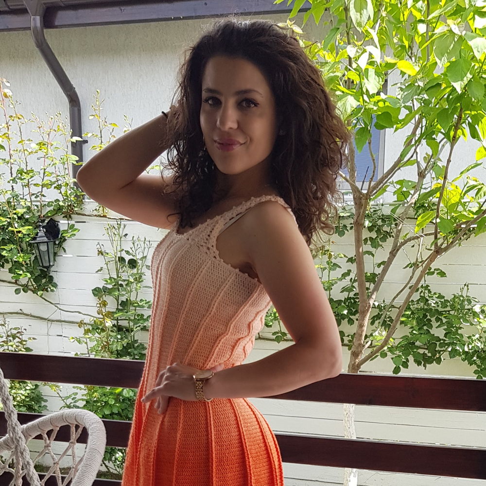 Crochet elegant dress for summer