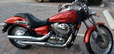 2012 HONDA VT750C2 SHADOW SPIRIT 750 motorcycle for rent near PALM BEACH GARDENS, FL