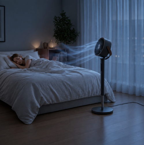 BRIZO funcionando de noche en dormitorio