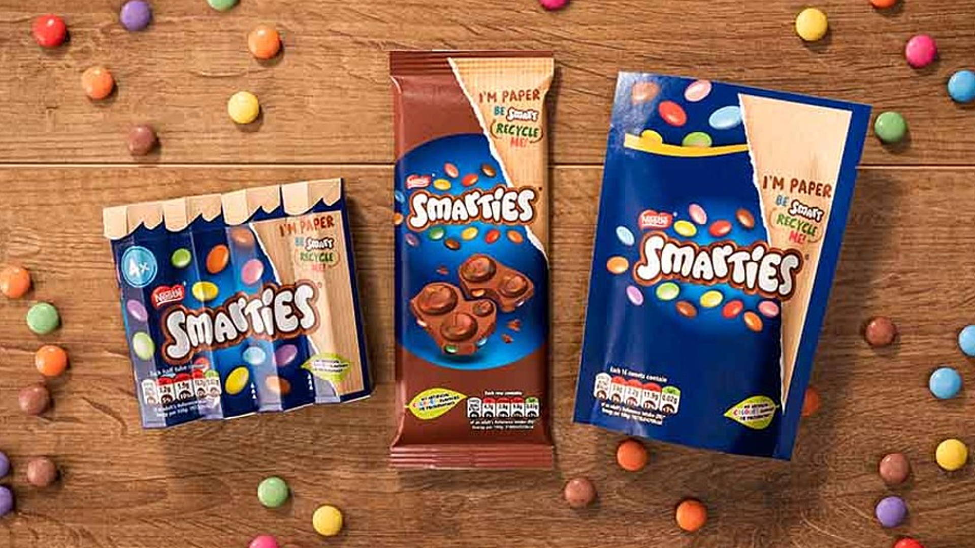 Featured image for Nestle-Owned Smarties Goes Plastic-Free With Paper Packaging