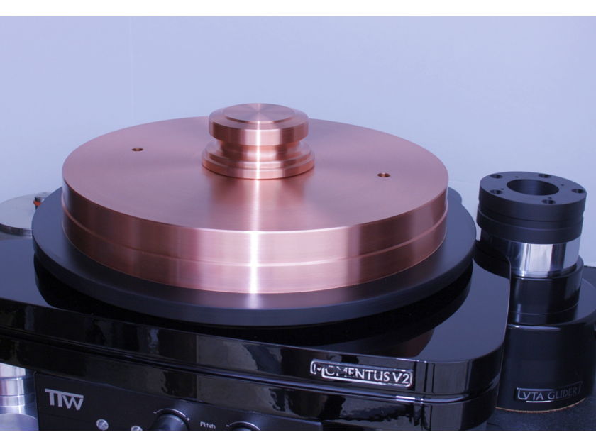 TTW Audio (World most amazing platter) MOMENTUS CU9999 Rim Drive Turntable 40 KG/88Lb Pure Copper Platter