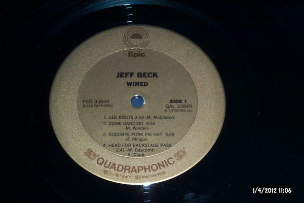 Jeff Beck Wired SQ Quadraphonic