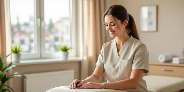 Vital Physiotherapy specialist in a warm, professional clinic setting