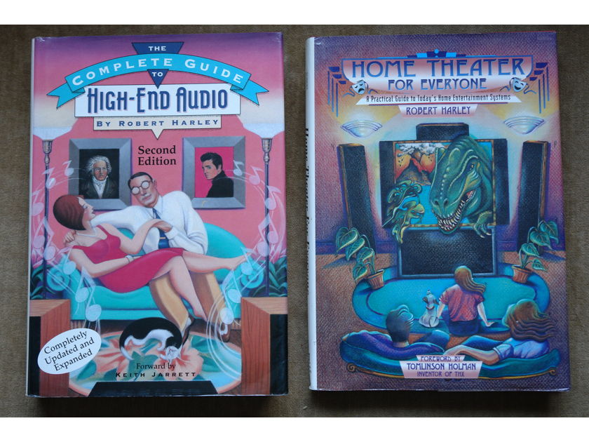 ROBERT HARLEY - COMP GUIDE TO HIGH END AUDIO +HOME THEATER ... TWO HARD COVER BOOKS