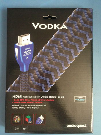 AudioQuest Vodka (3) meter HDMI Cable - BRAND NEW!