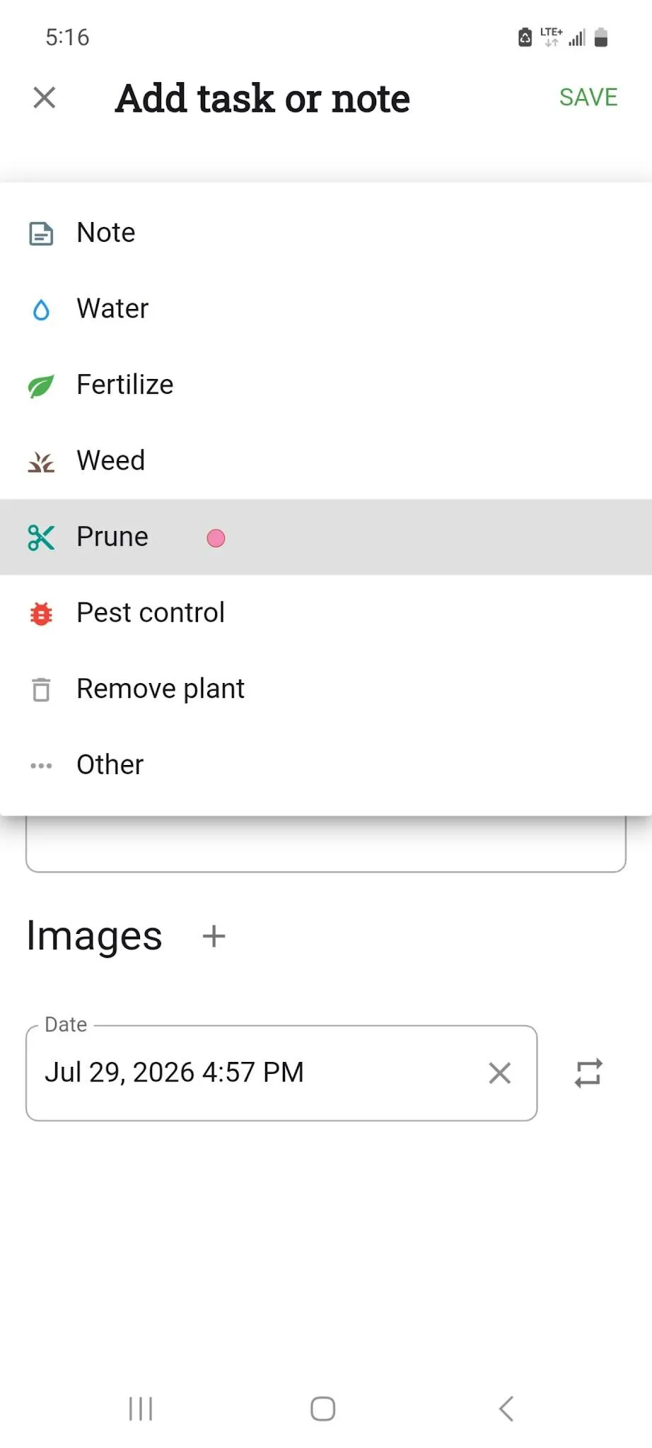 Select a Type