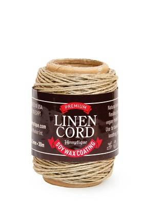 Premium Linen Cord with Soy Wax Coating