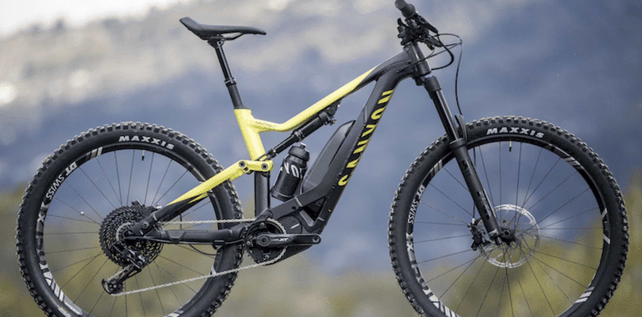 Imagen de recurso de una bicicleta eléctrica Canyon.