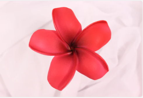 Passion Red Frangipani Real Touch Frangipani Real Touch (6 Pack) - Realistic Artifical Flowers