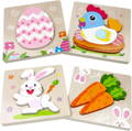 Montessori Easter Wooden Puzzles.