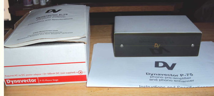 Dynavector  P-75 Phono Pre-amplifier original box and m...