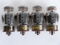 4 MATCHING VINTAGE 6550 TUBES WESTINGHOUSE,GE TEST STRONG 3