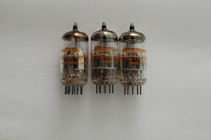 Amperex 6DJ8 ECC88 NOS Dimple Disc Getter  tubes +  A t...