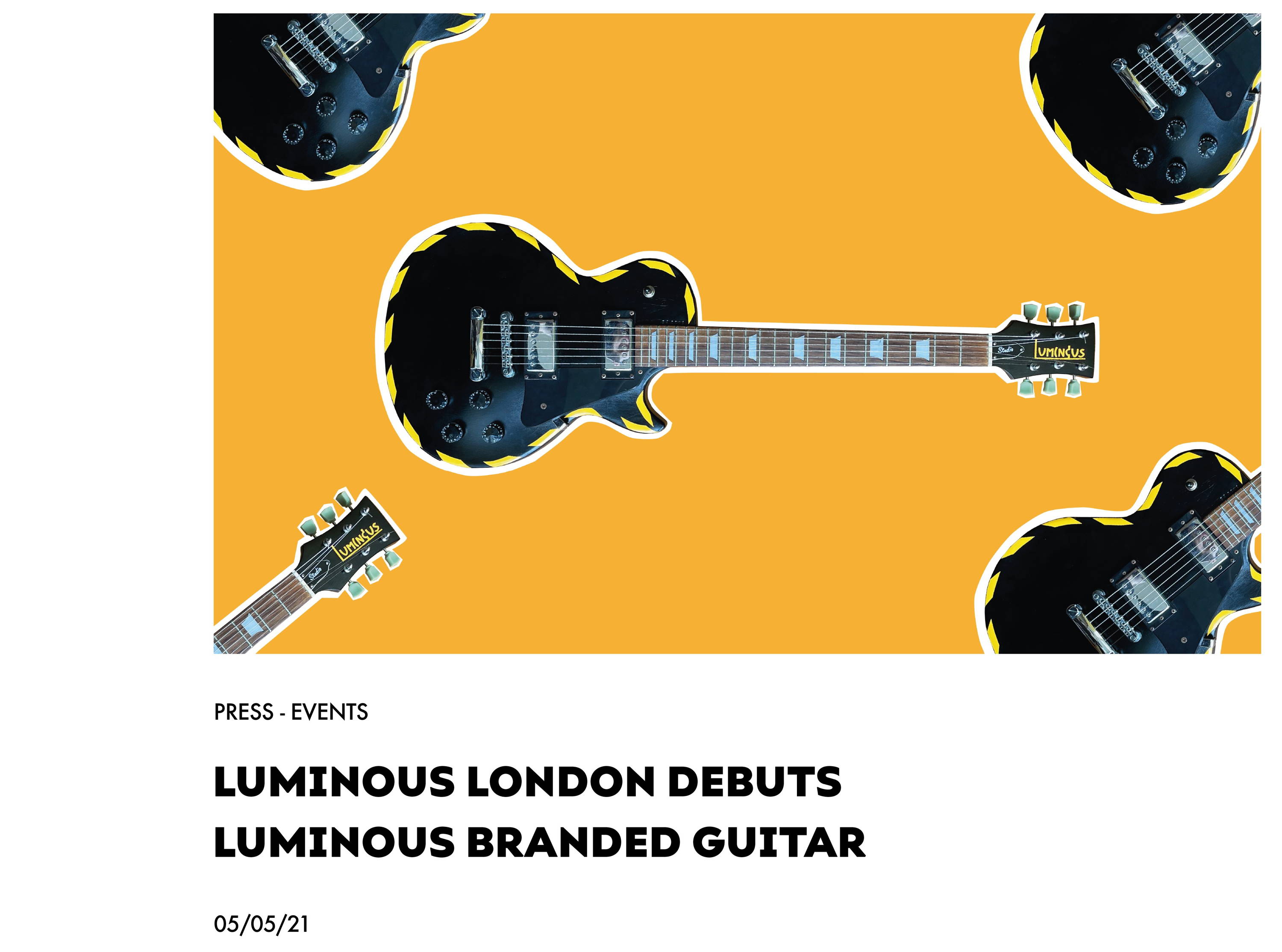 Luminous London Debuts Luminous Branded Guitar