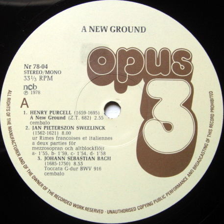 ★Audiophile★ OPUS 3, - A New Ground, MINT(OOP)!