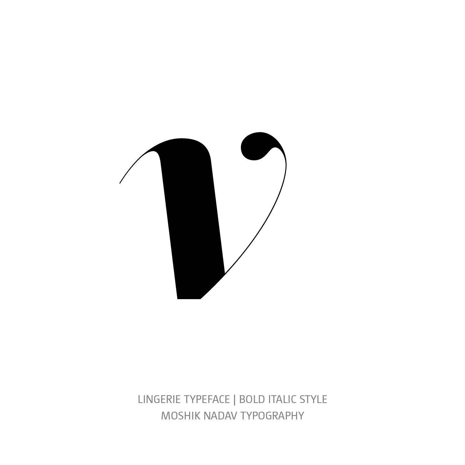 Lingerie Typeface Bold Italic v