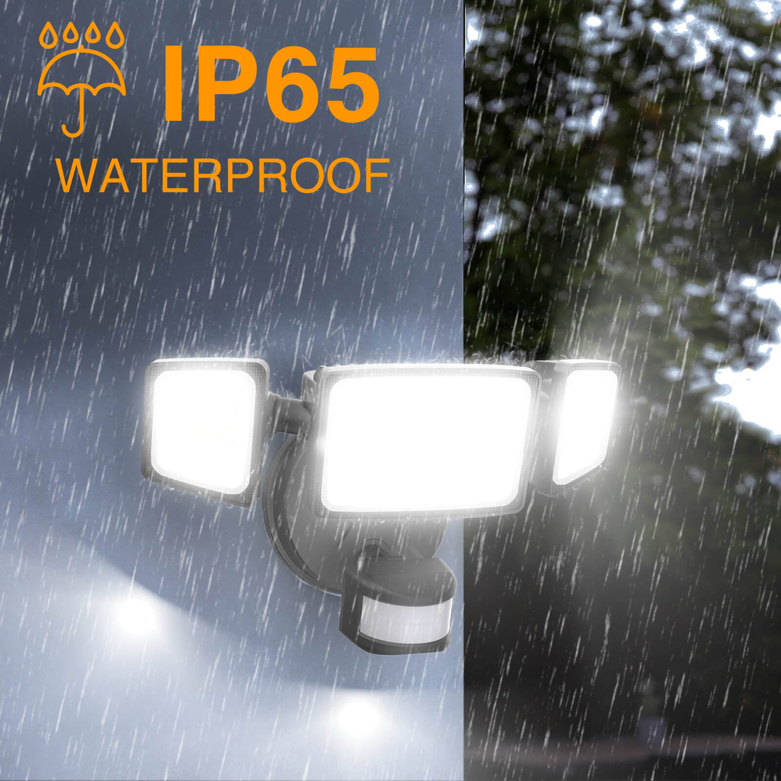 IP65 waterproof motion activated light