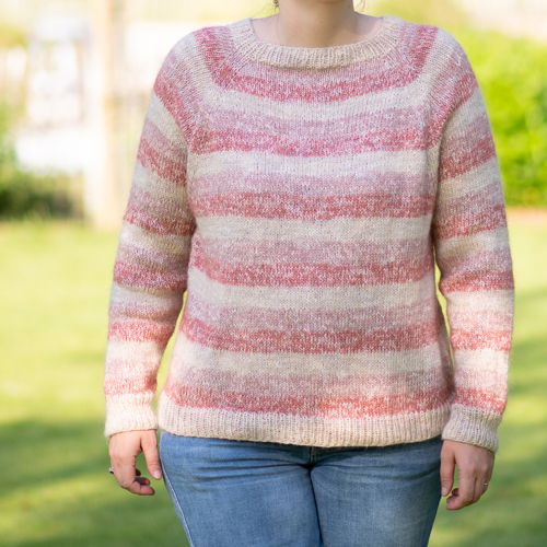 Adriana Raglan Sweater Knitting Pattern