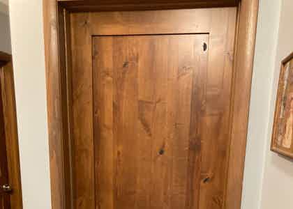 Bayside WI Home's New Look with 4 Knotty Alder Doors
