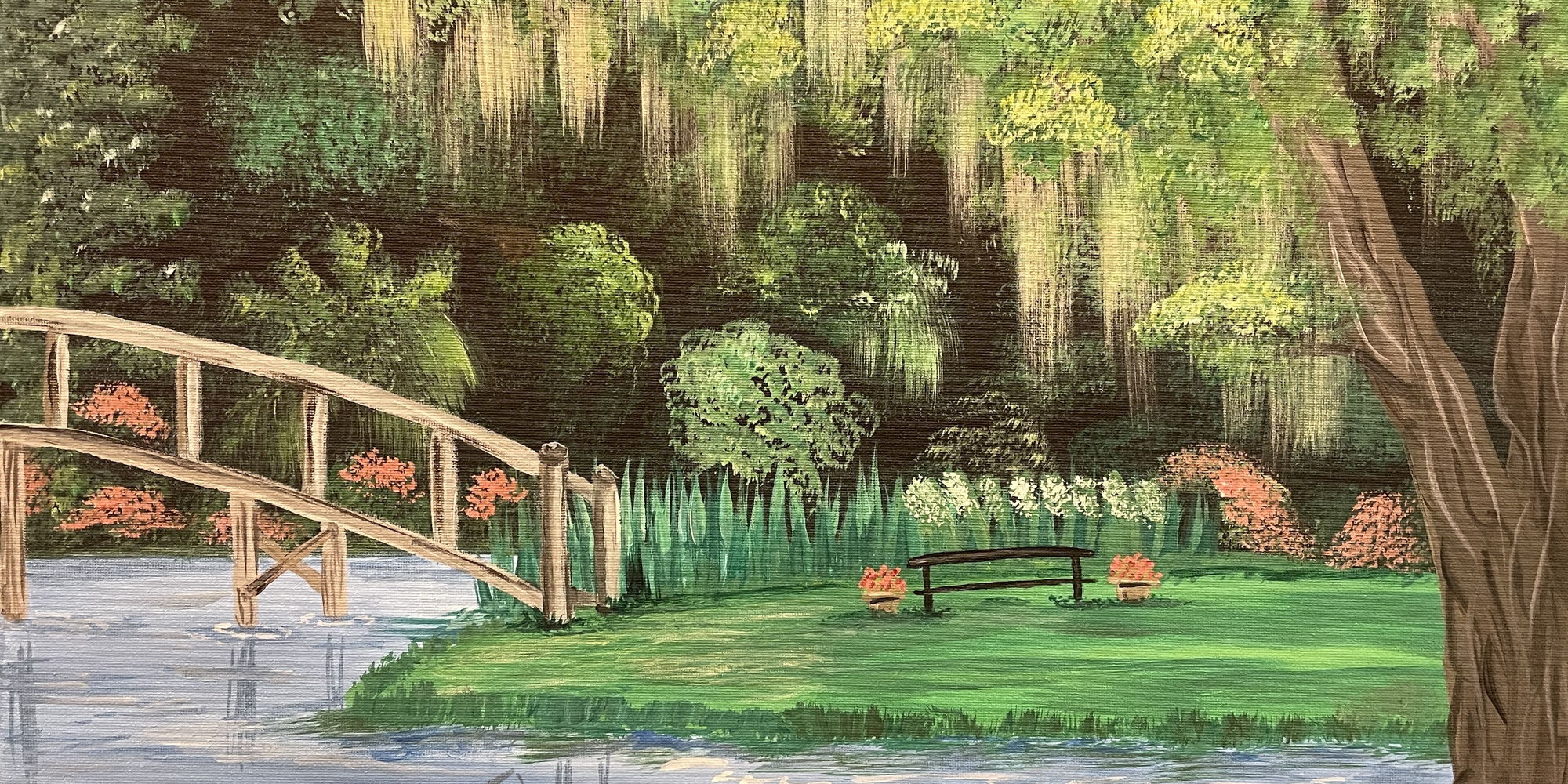 (New Time!) Paint & Sip Event @ The Inn at Middleton Place: Middleton Gardens ($47pp) promotional image