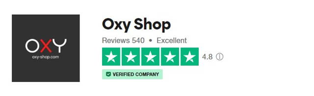 Oxy Shop Trustpilot