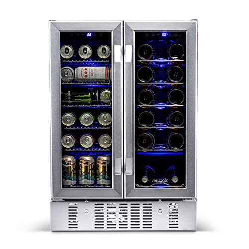 NewAir AWB360DB Wine and Beverage Cooler, Stainless Steel/Black vs