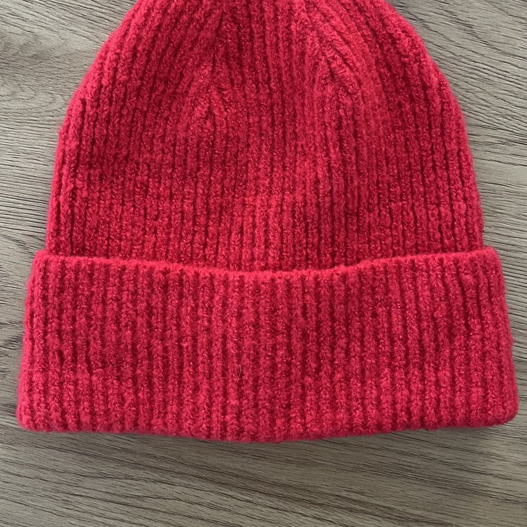 Accessorize Red Beanie Hat NEW with tags