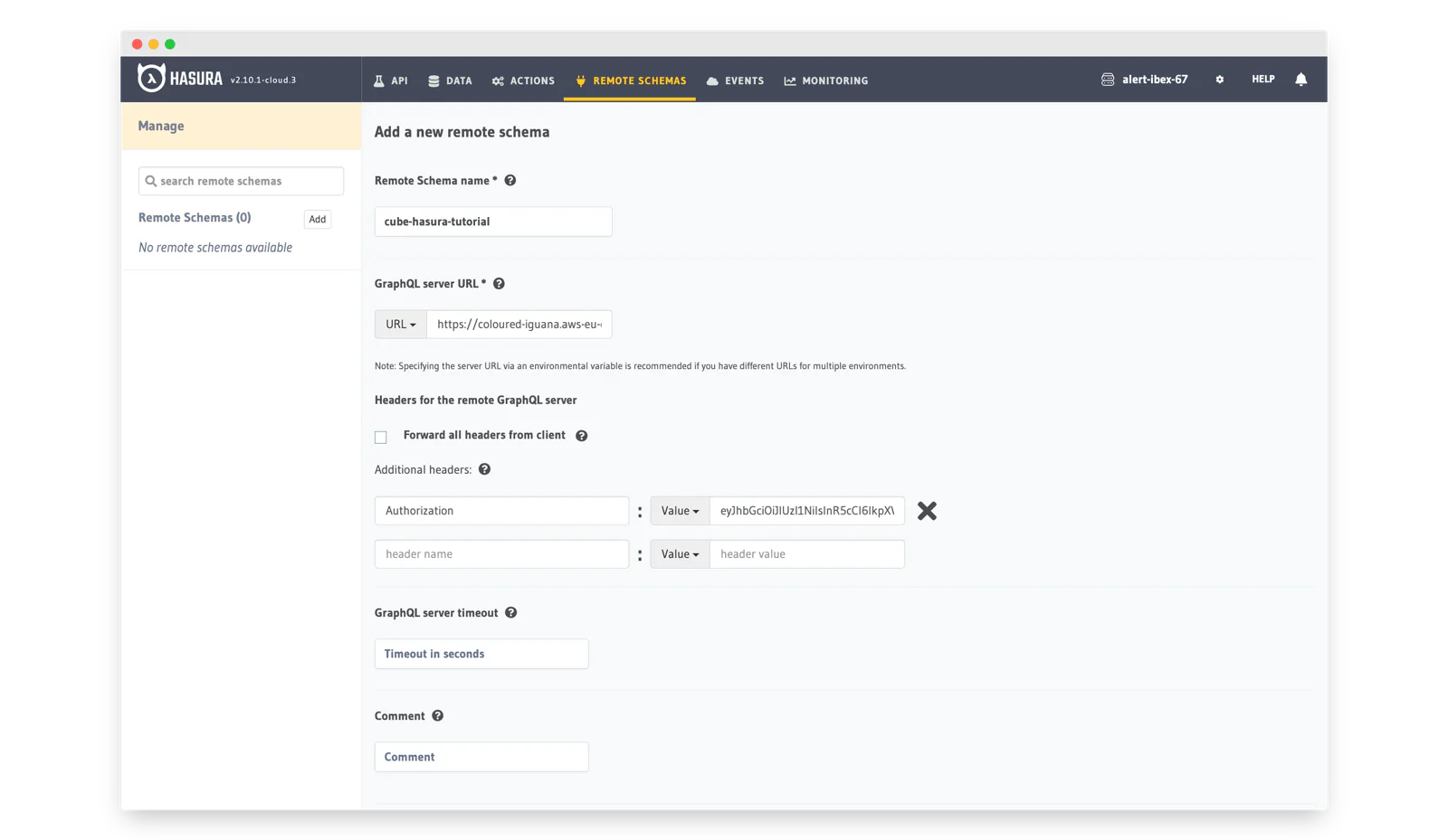 hasura remote schema