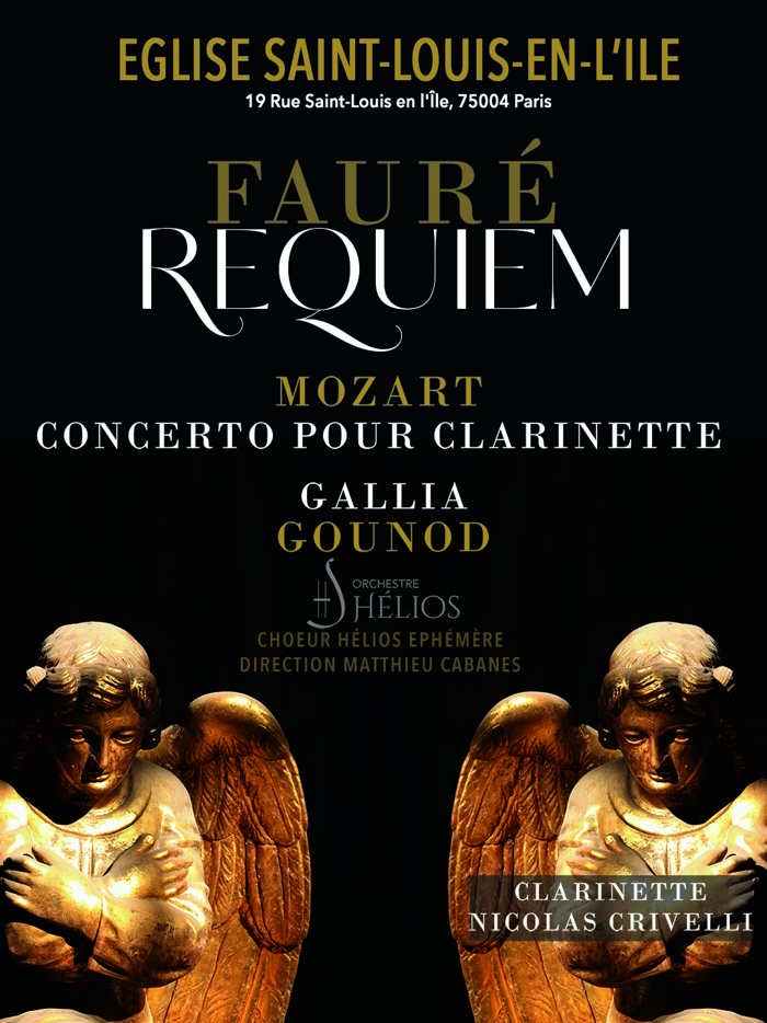 Requiem Fauré / Mozart concerto de Clarinette / Gallia Gounod