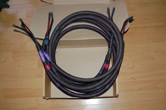 Aural Symphonics Purple Gen II bi-wired speakers cables...