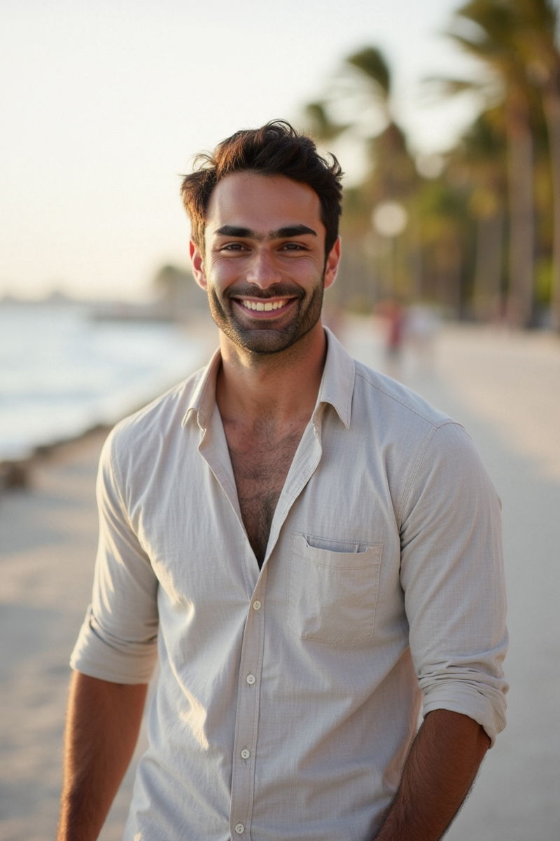 Photo generated by Secta Labs in style of Dating Photos