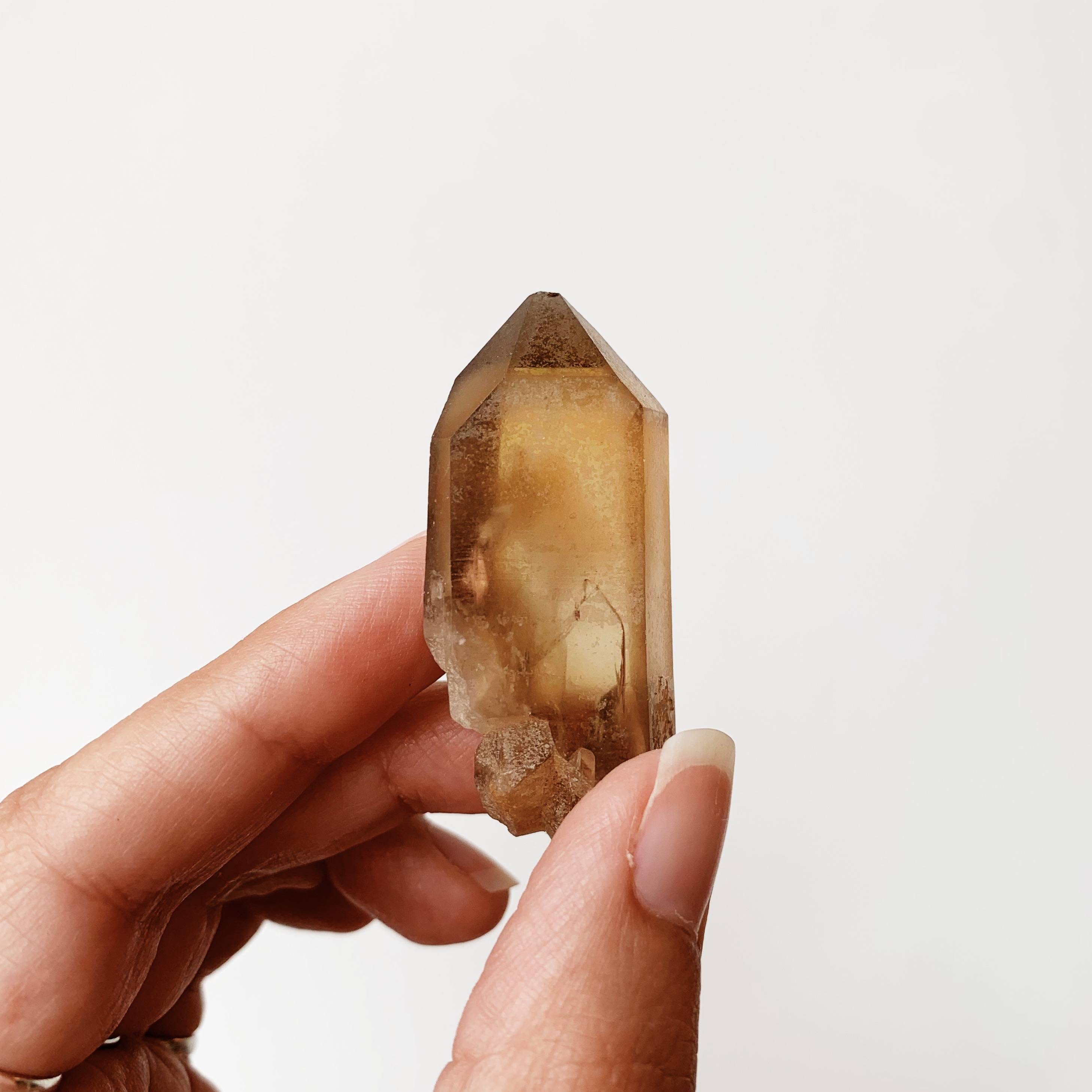 Natural Citrine Crystal Point