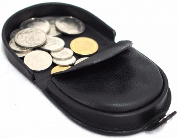 Framed Coin Purse in black or tan. Style: 11031 - Image 4