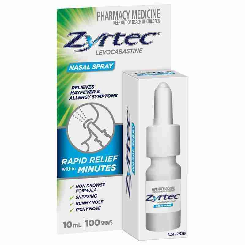 Zyrtec Levocabastine Hayfever & Allergy Nasal Spray 10Ml