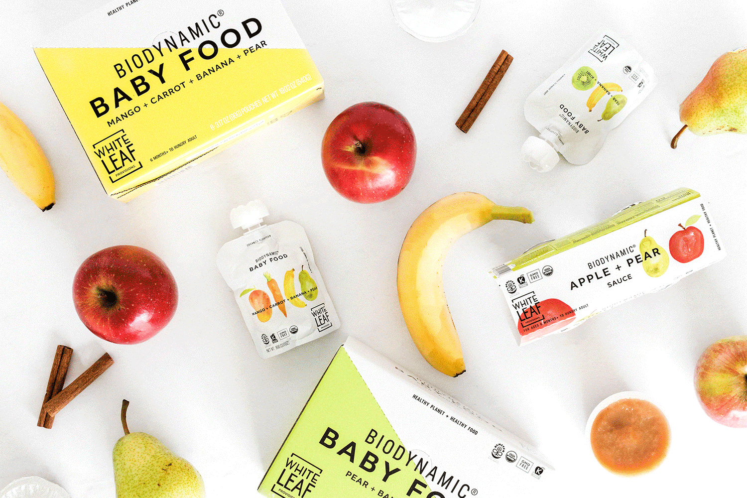 Watercolor Illustrations and a Clean Look Make This Organic Baby Food Brand Stand Out