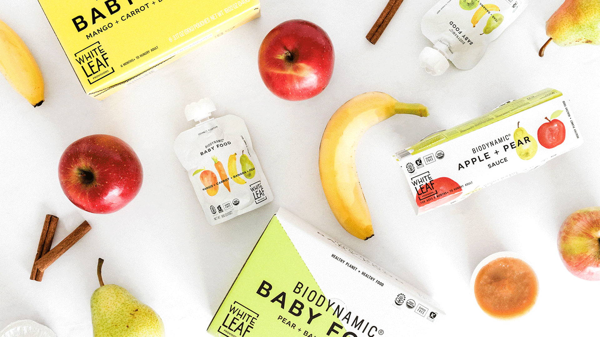 Featured image for Watercolor Illustrations and a Clean Look Make This Organic Baby Food Brand Stand Out