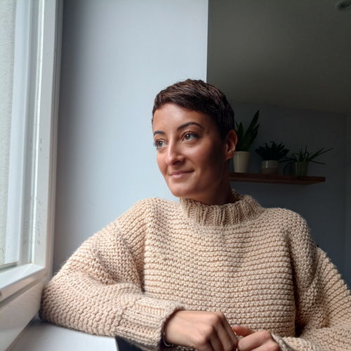 Strickmuster: Super einfacher Pullover mit Strumpfband