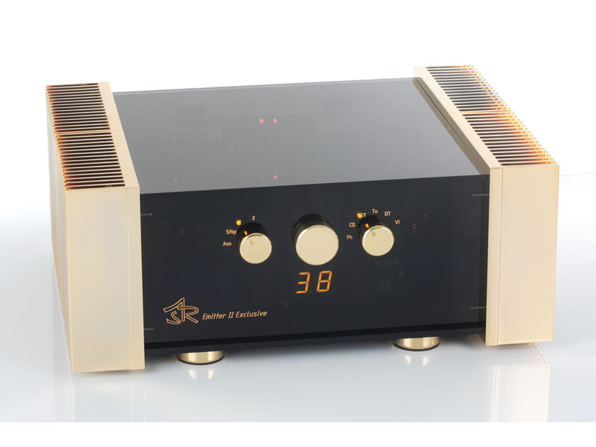 ASR Emitter II Exclusive Blue Integrated Amplifier Gold Heatsinks