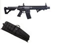 Crosman DPMS SBR Compact .177 Caliber BB Rifle & Black Hawk Sport 36 Tactical  Carbine Case  Black